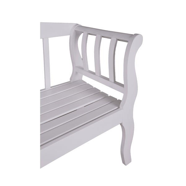 Bijela vrtna klupa od masivnog drveta Arcadia – Garden Pleasure-image-1