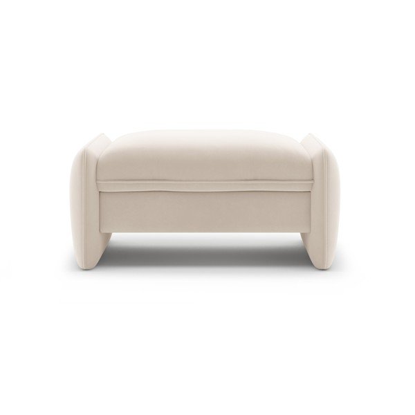 Krem baršunast tabure Georgia – Micadoni -image-1