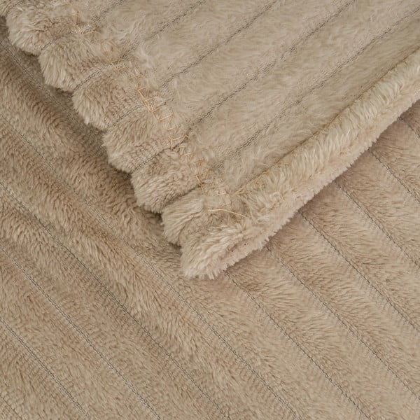 Smeđa deka od mikropliša 130x160 cm Fur Velvet – Casa Selección-image-1