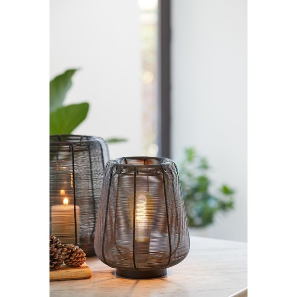 Crna stolna lampa (visina 26 cm) Adeta - Light & Living-image-1