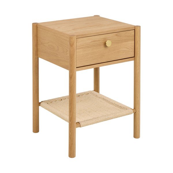 Noćni ormarić u dekoru hrasta u svijetloj prirodnoj boji Monfort – Actona-image-2