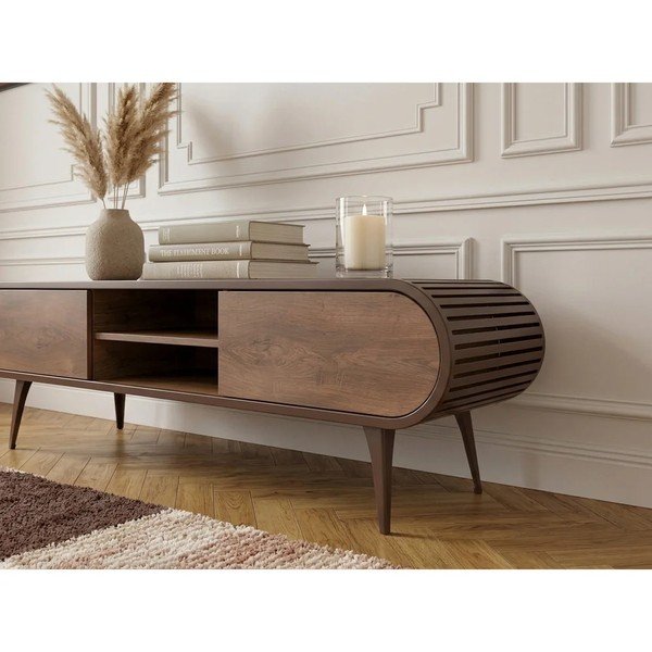 TV komoda u dekoru hrasta u prirodnoj boji 180x52x40 cm Billie – Bobochic Paris-image-4