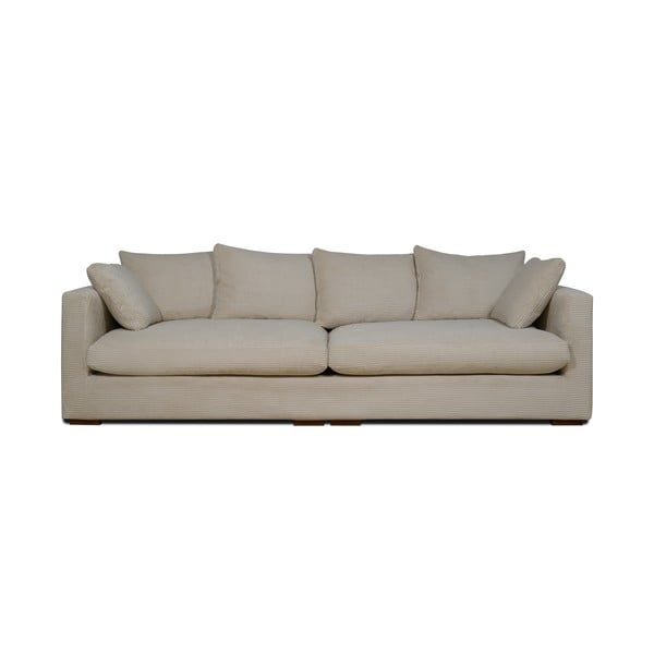 Bež sofa od samta 266 cm Comfy – Scandic