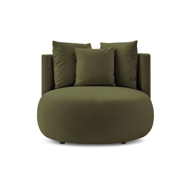 Zelena baršunasti fotelja Cesar – Bobochic Paris-image-3