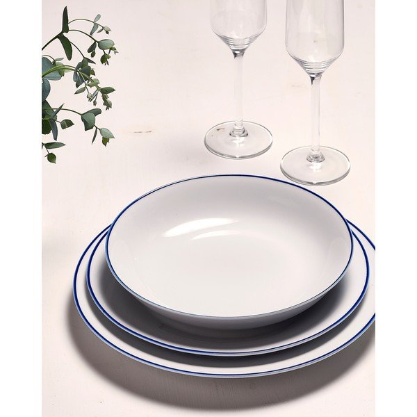 Bijeli desertni porculanski tanjur ø 20 cm Basic White – BonBistro-image-3