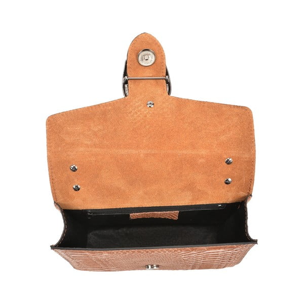 Konjak smeđa kožna pismo torba Renata Corsi Fiona-image-3