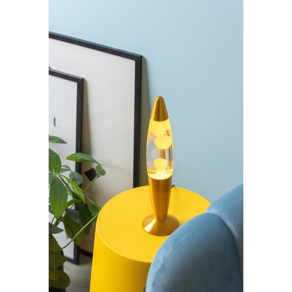 Žuta  staklena lava lampa (visina 35,5 cm) Funky Rocket Lava – Leitmotiv-image-1