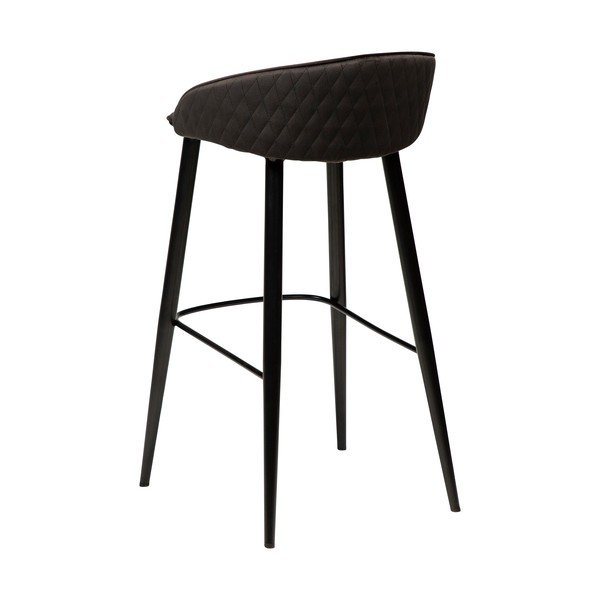 Barska stolica od crnog baršuna DAN-FORM Denmark Dual, visina 91 cm-image-3