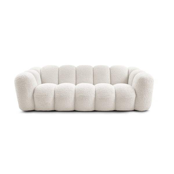 Bijela sofa od bouclé tkanine 232 cm Hippolyte – Bobochic Paris