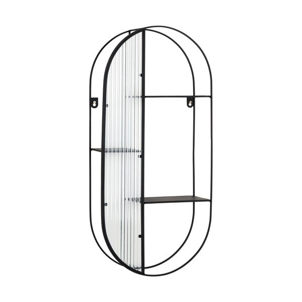 Crna metalna polica s više razina 32 cm Newcastle – House Nordic-image-2