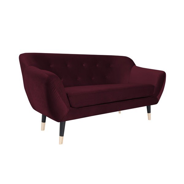 Bordo kauč s crnim nogama Mazzini Sofas Amelie, 158 cm-image-2