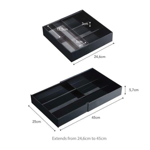 Plastičan organizator za ladice Tower – YAMAZAKI-image-3