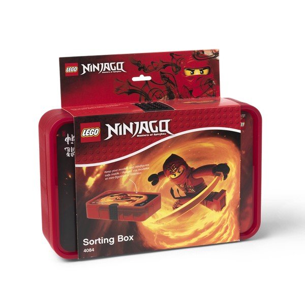 Crvena kutija za pohranu s LEGO® Ninjago pretincima-image-1