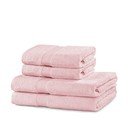 Svijetlo ružičasti pamučni set ručnika 4 kom od frotira Marina – DecoKing