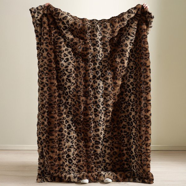 Smeđa deka 130x170 cm Animal Print – Catherine Lansfield-image-2