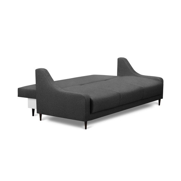 Tamnosivi kauč na razvlačenje s prostorom za odlaganje Mazzini Sofas Ancolie, 215 cm-image-4