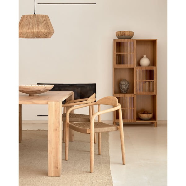 Blagovaonski stol u dekoru hrasta 100x200 cm Deyanira – Kave Home-image-2