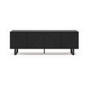 Crna TV komoda 161x55x35 cm Peta – Marckeric