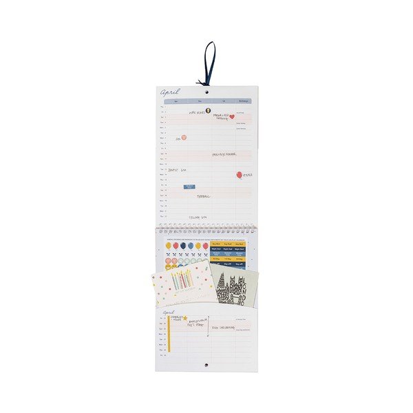 Mjesečni plavi kalendar za parove Busy B, 13 stranica-image-2
