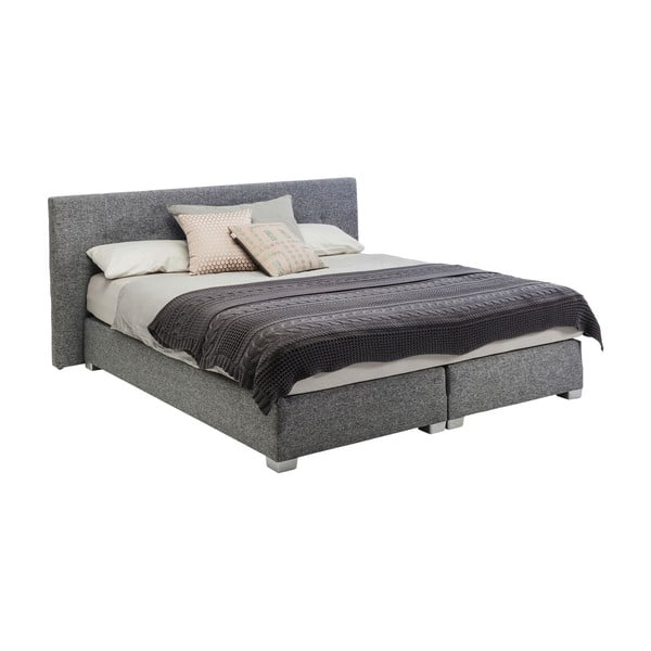 Sivi krevet s oprugom Kare Design 5Star Lux, 180 x 200 cm
