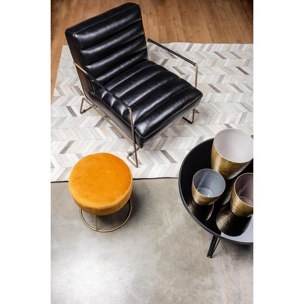 Crna fotelja od imitacije kože Brianna – Bizzotto-image-1