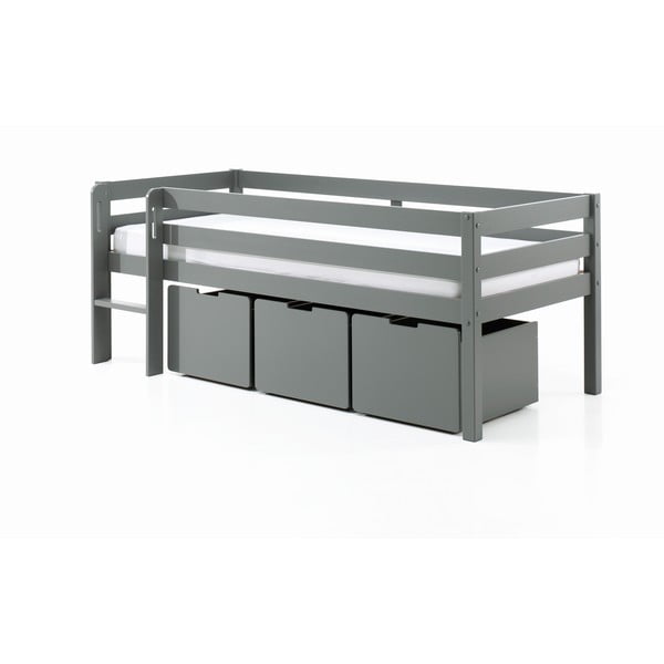 Sive dječje ladice za ispod kreveta u setu 3 kom Pino – Vipack-image-2