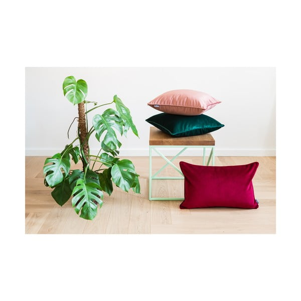 Crvena jastučnica WeLoveBeds Mystic Burgundy, 40 x 60 cm-image-2