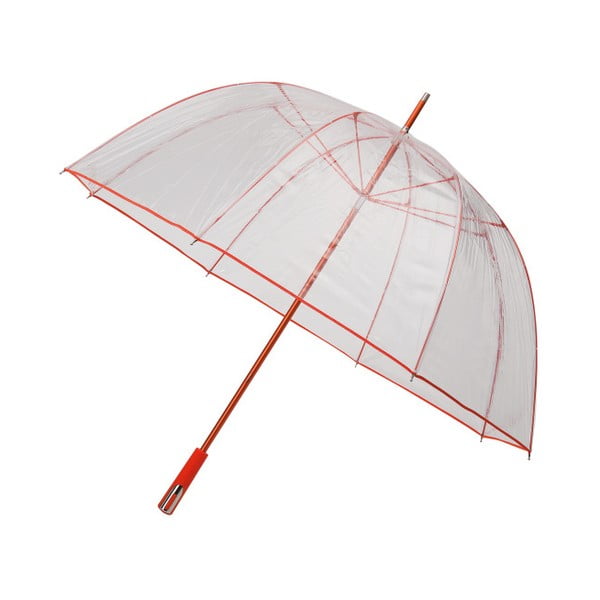 Prozirni kišobran za golf s crvenim detaljima Ambiance Birdcage Ribs, ⌀ 111 cm