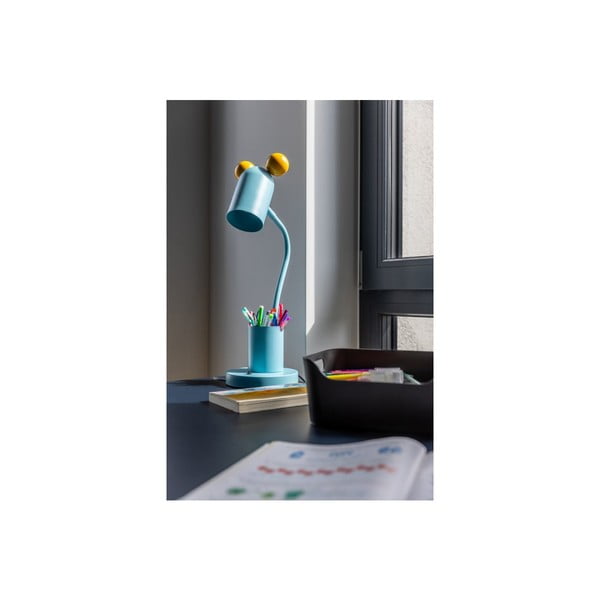 Svijetlo plava stolna lampa s metalnim sjenilom (visina 50 cm) Mouse – GTV-image-4
