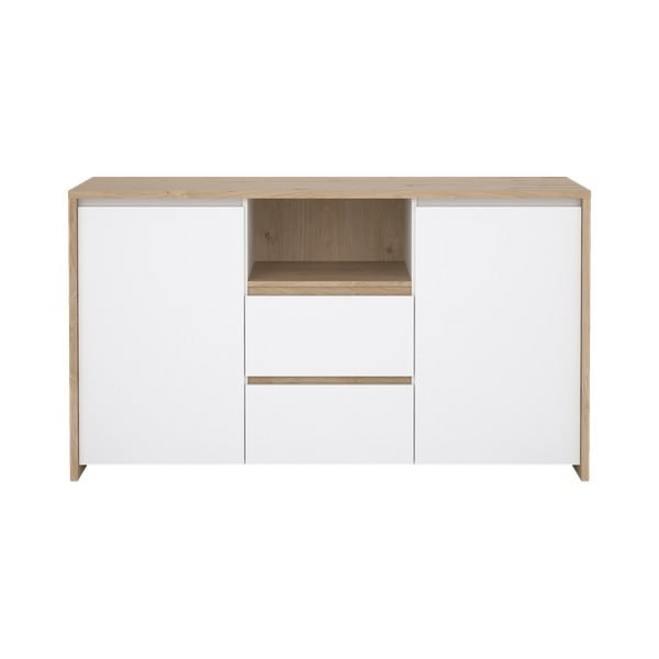 Bijela/u prirodnoj boji komoda u dekoru hrasta 149x84x48 cm Next – Tvilum