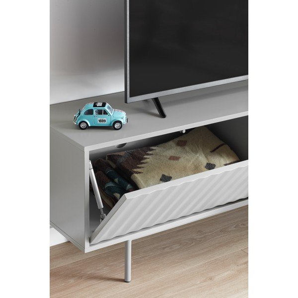Siva/u prirodnoj boji TV komoda u dekoru hrasta 140x52 cm Sierra – Teulat-image-2