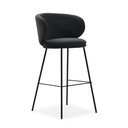Tamno sive barske stolice u setu 2 kom (visine sjedala 65 cm) Rush – Marckeric