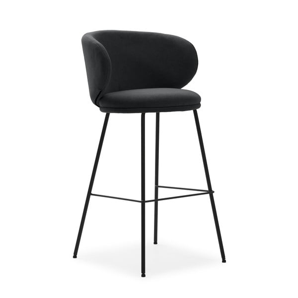 Tamno sive barske stolice u setu 2 kom (visine sjedala 65 cm) Rush – Marckeric