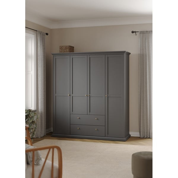 Sivi ormar 181x201 cm Paris – Tvilum-image-1