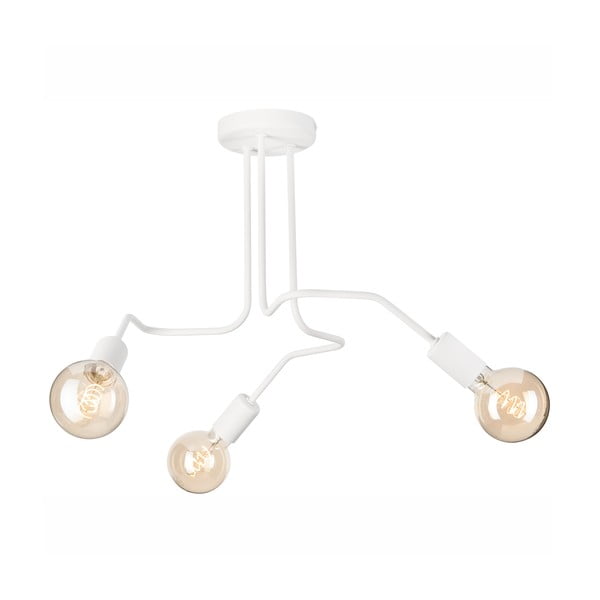 Bijela stropna svjetiljka 55x55 cm Domino – LAMKUR-image-2