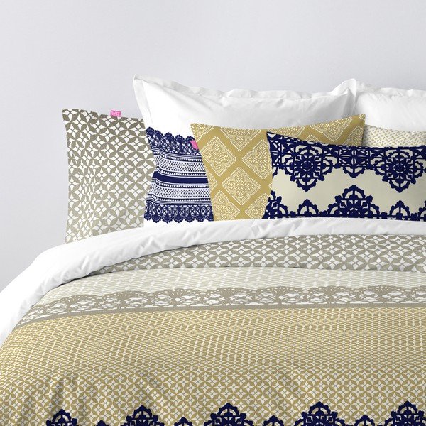 Navlaka za poplun od čistog pamuka Happy Friday Embroidery, 220 x 220 cm-image-1