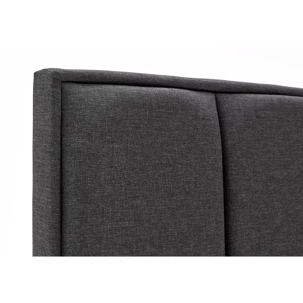 Tamno sivi bračni krevet s prostorom za odlaganje ProSpánek Wega, 180 x 200 cm-image-1