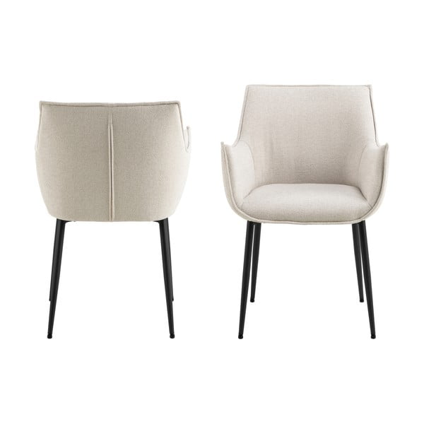 Krem podstavljena blagovaonska stolica Bonita – Actona-image-4