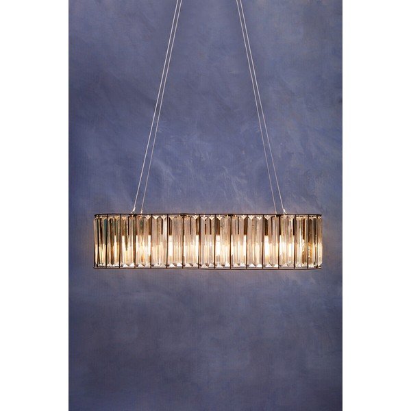 Metalna viseća svjetiljka sa staklenim sjenilom Akiko – Premier Housewares-image-1