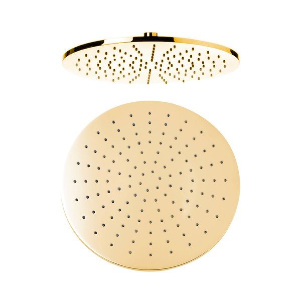 Mjedena tuš glava u zlatnoj boji ø 30 cm – Sapho