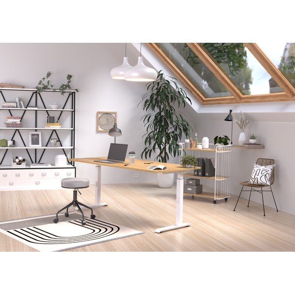 Radni stol s pločom stola u dekoru hrasta 80x180 cm Downey – Germania-image-1