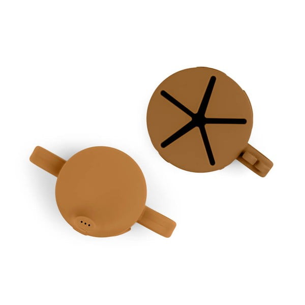 Set žutih i smeđih šalica za piće i grickalice Done by Deer Friends-image-2