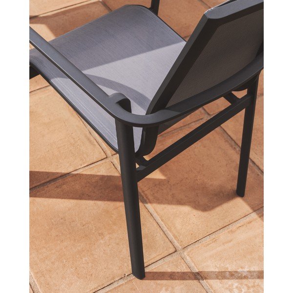 Siva vrtna stolica Canea – Kave Home-image-2