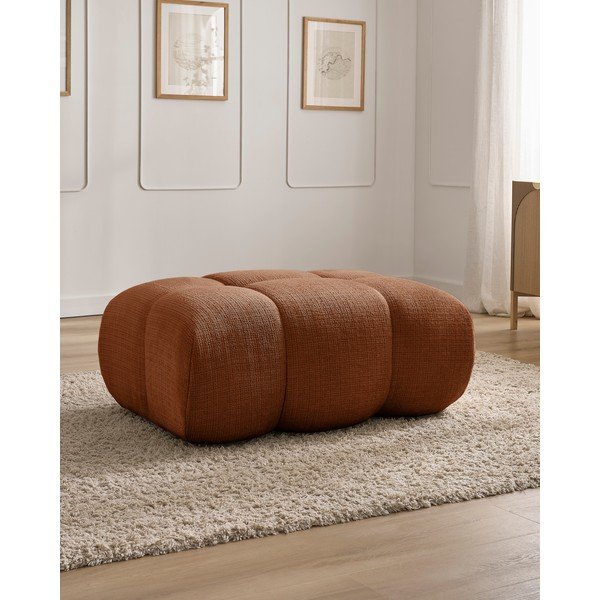 Ciglasti tabure od šenila Ivane – Bobochic Paris-image-1