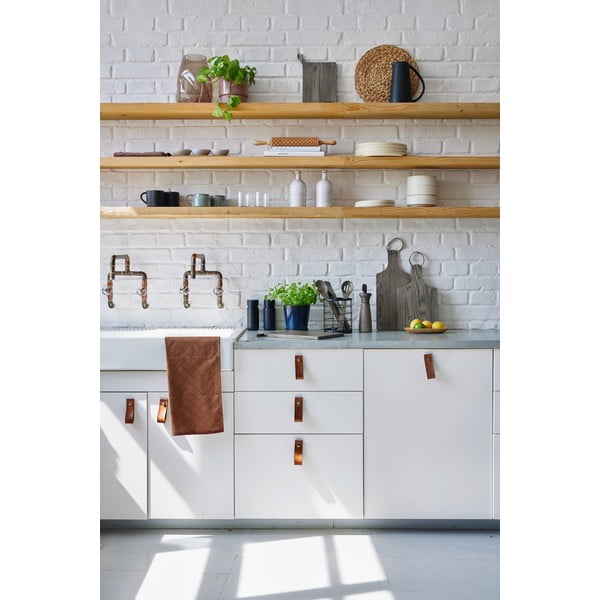 Bijela keramička boca za ulje Brandani Maiolica, 500 ml-image-1