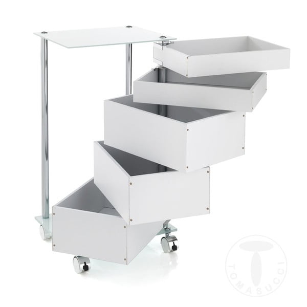 Bijela kolica s 5 ladica Tomasucci Boboom-image-1