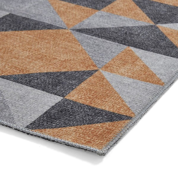 Oker žuti/sivi periv tepih 61x120 cm Coral Yellow&Grey – Think Rugs-image-4