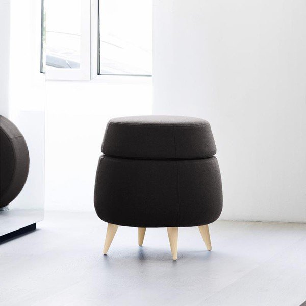 Antracit pouf s prostorom za odlaganje Softline Pod-image-1