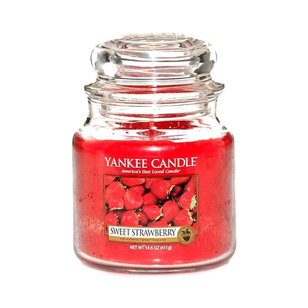 Yankee Candle Sweet Strawberries, vrijeme gorenja 65 - 90 sati