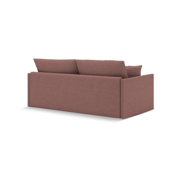 Ružičasta sklopiva sofa od šenila 209 cm Shannon – Cosmopolitan Design-image-4